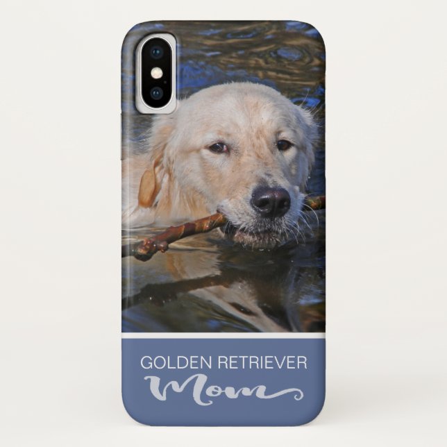 Capa Para iPhone, Case-Mate A mamã do golden retriever adiciona sua foto do (Verso)