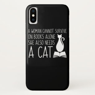 Capa Para iPhone Da Case-Mate A mulher do gato do livro sobrevive ao gato das