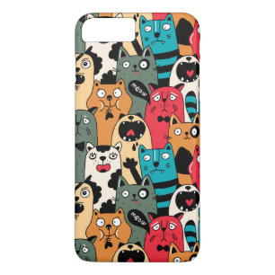 Capa iPhone 8 Plus/7 Plus A multidão de gatos