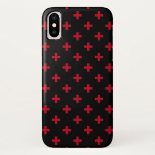 Capa Para iPhone Da Case-Mate A polca vermelha cruza a preto
