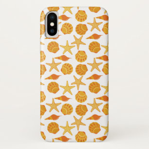 Capa Para iPhone X A praia alaranjada Shell modela