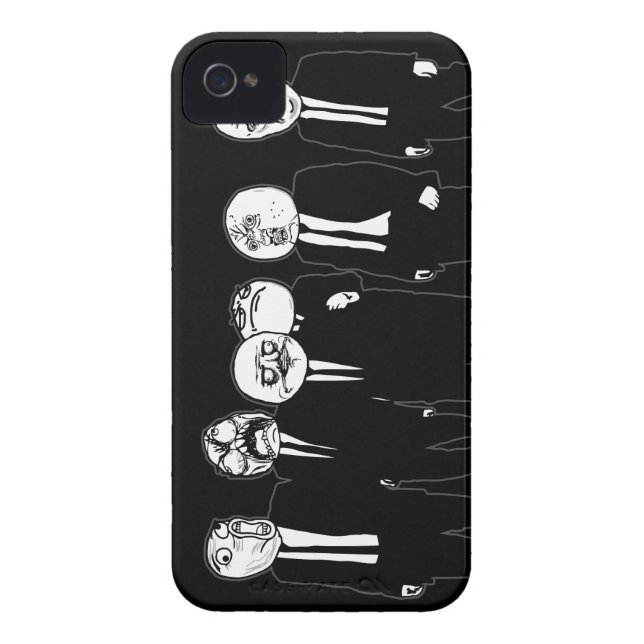 Capa Para iPhone, Case-Mate A raiva Meme cómico enfrenta o passeio. Mim Gusta. (Traseira)