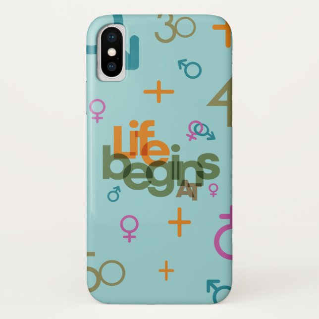 Capa Para iPhone, Case-Mate A Vida Começa Em (Personalizar) | (Verso)