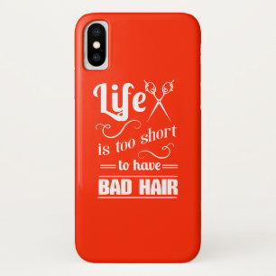 Capa Para iPhone Da Case-Mate A vida é demasiado curta estar com o cabelo mau
