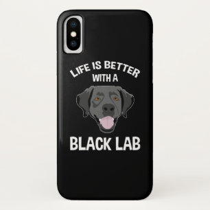 Capa Para iPhone Da Case-Mate A Vida É Melhor Com Um Laboratório Preto