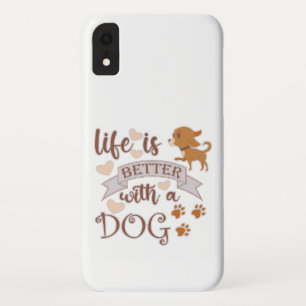 Capa Para iPhone Da Case-Mate A vida é melhor com uma citação engraçada