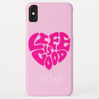 A Vida É Um Bom Nome Personalizado Do Coração