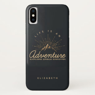 Capa Para iPhone Da Case-Mate A vida é uma montanha de aventura com raios solare