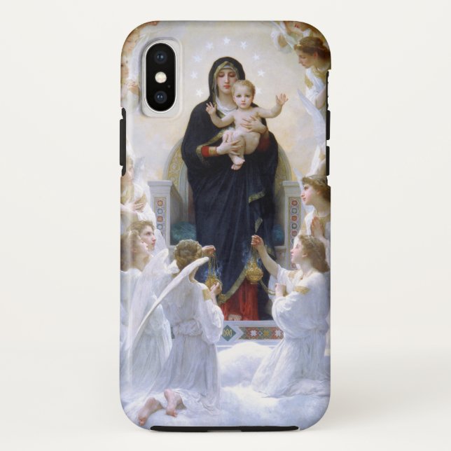 Capa Para iPhone, Case-Mate A Virgem com Anjos por William Adolphe Bouguere (Verso)