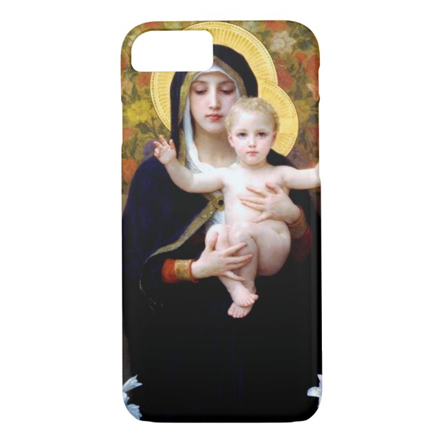 Capa Para iPhone, Case-Mate A Virgem da Lily, Bouguereau (Verso)