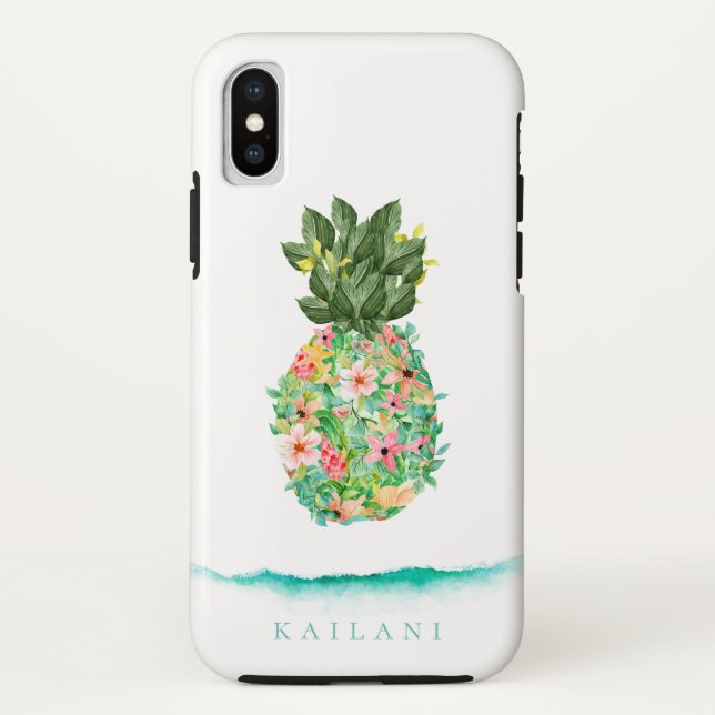 Capa Para iPhone, Case-Mate Abacaxi Botânico Elegante (Verso)