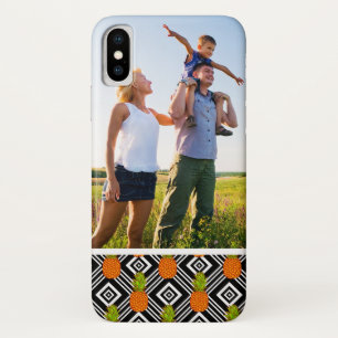 Capa Para iPhone X Abacaxis geométricos da foto feita sob encomenda