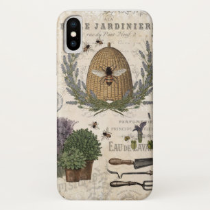 Capa Para iPhone Da Case-Mate Abelha-de-fazenda francesa Moderna Vintage