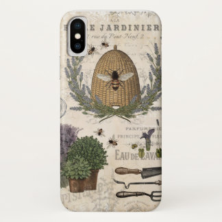 Capa Para iPhone Da Case-Mate Abelha-de-fazenda francesa Moderna Vintage