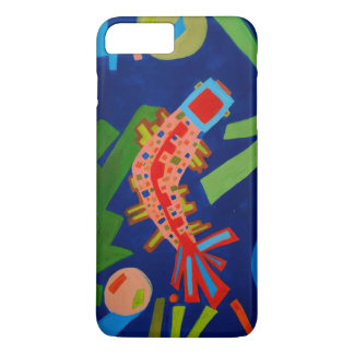 Capa iPhone 8 Plus/7 Plus abstração, peixe, carpa, cubismo,