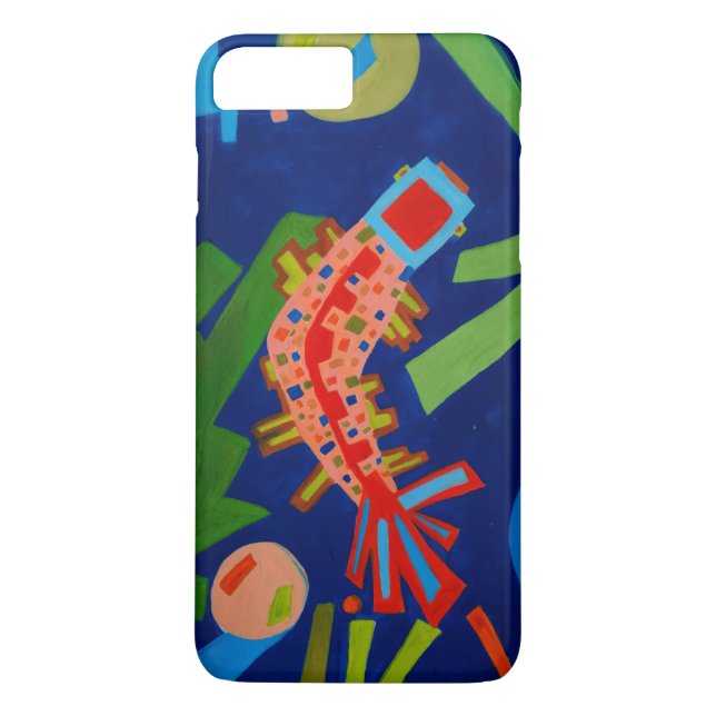 Capa Para iPhone, Case-Mate abstração, peixe, carpa, cubismo, (Verso)