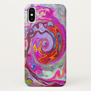 Capa Para iPhone Da Case-Mate Abstrato da parte traseira do Groovy, rosa quente