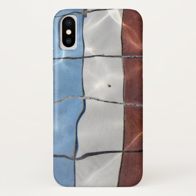 Capa Para iPhone, Case-Mate abstrato de água azulejo (Verso)