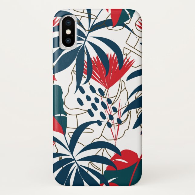 Capa Para iPhone, Case-Mate Abstrato de Arte Tropical (Verso)