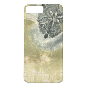 Capa iPhone 8 Plus/7 Plus Abstrato de cabeça de Flor com Textura Plana