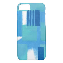 Capa iPhone 8/7 Abstrato de faixa verde azul exclusivo 1Phone 13
