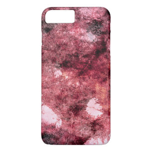 Capa iPhone 8 Plus/7 Plus Abstrato de pintura vermelho preto pincel arte mod