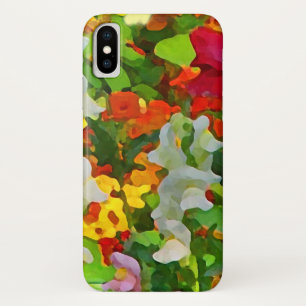 Capa Para iPhone X Abstrato Flor Garden Floral iPhone X Case