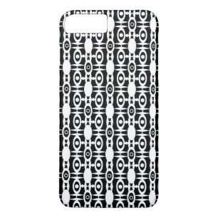 Capa iPhone 8 Plus/7 Plus Abstrato moderna de ornamentação branca, sem cos