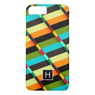 Capa Para iPhone Da Case-Mate Abstrato Moderno Colorido - Stripes e Monograma