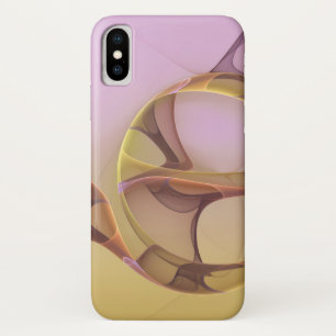 Capa Para iPhone Da Case-Mate Abstrato motiva arte frontal rosa moderna Ouro ros