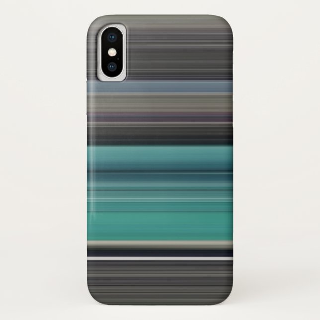 Capa Para iPhone, Case-Mate Abstrato nº 1: Teal e cinza (Verso)