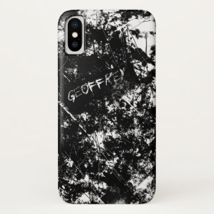 Capa Para iPhone Da Case-Mate Abstrato Riscado Preto e Branco Grunge Urbano
