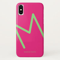 Abstrato Simples de Verde limão Rosa Quente Inicia