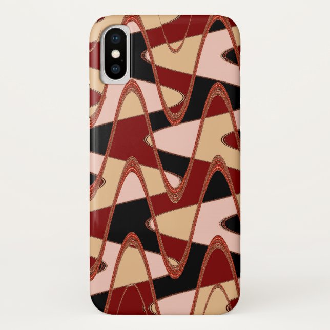 Capa Para iPhone, Case-Mate Abstrato vermelho 4 do celeiro, 2015 (foto) (Verso)