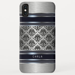 Capa Para iPhone Da Case-Mate Acentos metálicos dos damascos do preto das
