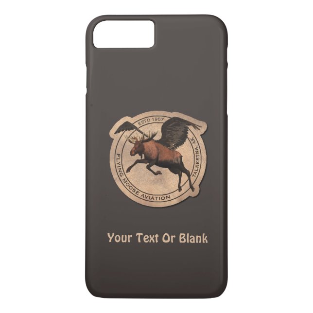 Capa Para iPhone, Case-Mate Adesivo de Aviação Flying Moose (Verso)