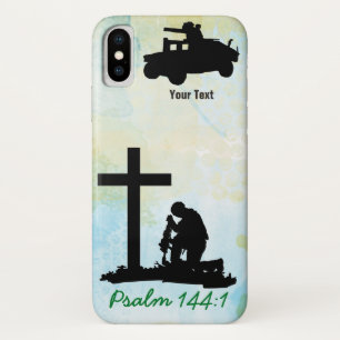 Capa Para iPhone X Adicione seu gabinete iPhone X do Soldier de Texto