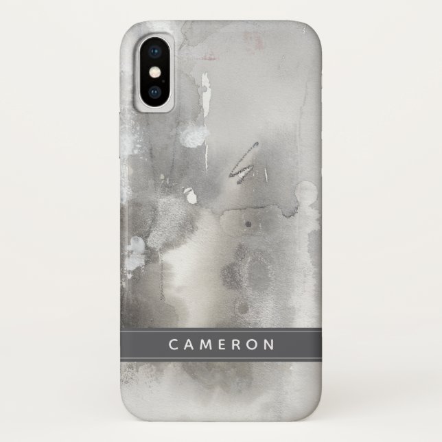 Capa Para iPhone, Case-Mate Adicione seu nome | Objetos Místicos - Cinzas (Verso)