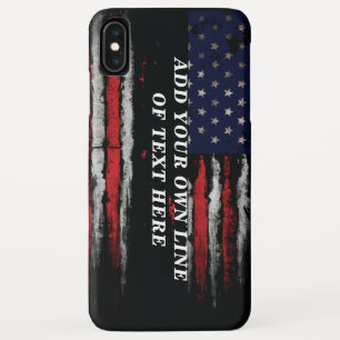 Capa Para iPhone Da Case-Mate Adicione seu próprio texto no sinalizador america