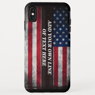 Capa Para iPhone Da Case-Mate Adicione seu texto ao sinalizador americano