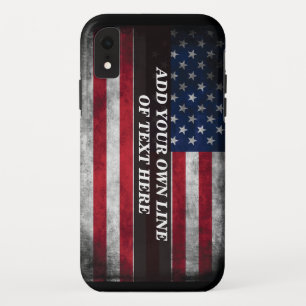 Capa Para iPhone Da Case-Mate Adicione seu texto ao sinalizador americano