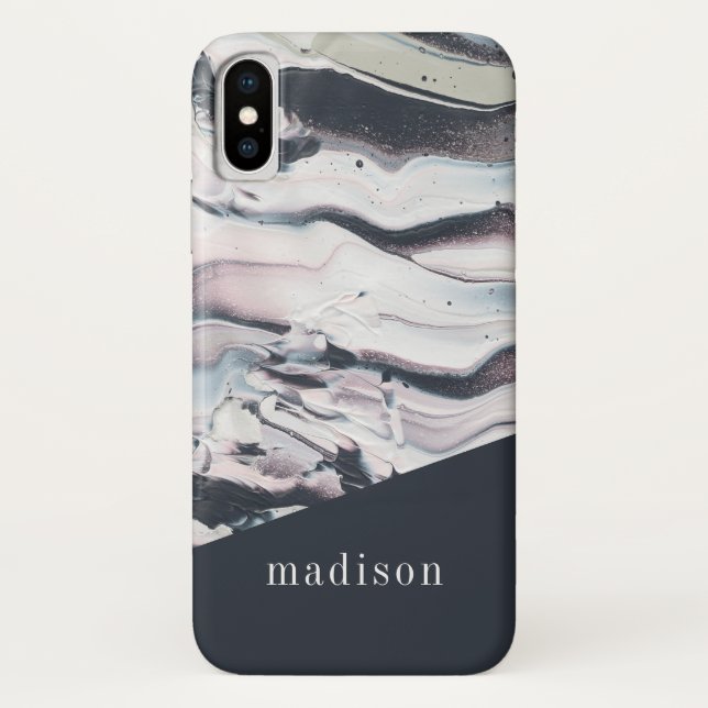 Capa Para iPhone, Case-Mate Adicione sua colheita | marmoreando conhecida de V (Verso)