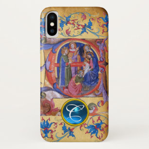 CAPA PARA iPhone DA Case-Mate ADORAÇÃO DO MONOGRAMA DE PARCHIMENTO DE NATAL MAGI