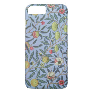 Capa iPhone 8 Plus/7 Plus Adorno de Romã de Fruta William Morris Azul