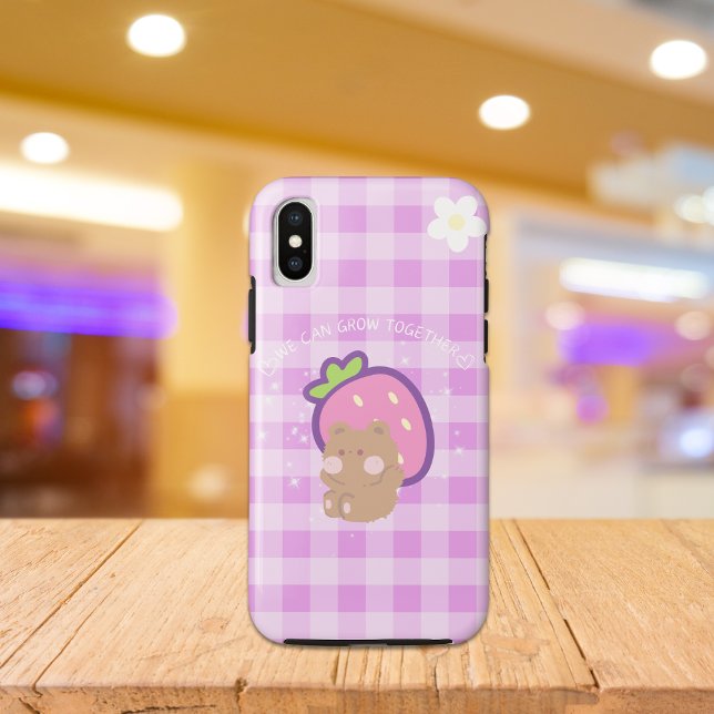 Capa Para iPhone, Case-Mate Aestética Roxo Kawaii Bear (Criador carregado)