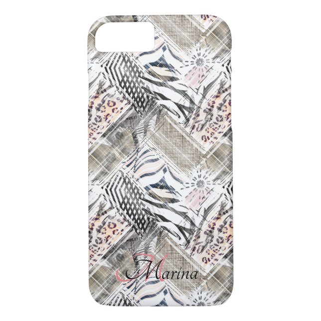 Capa Para iPhone, Case-Mate Africano, combinado, couro, tigre, personalizado (Verso)