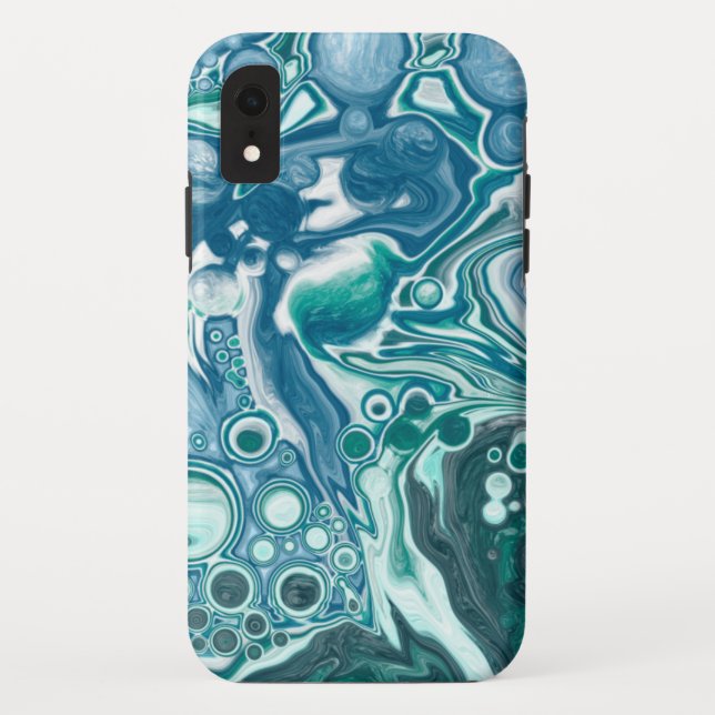 Capa Para iPhone, Case-Mate Água azul-turquesa (Verso)