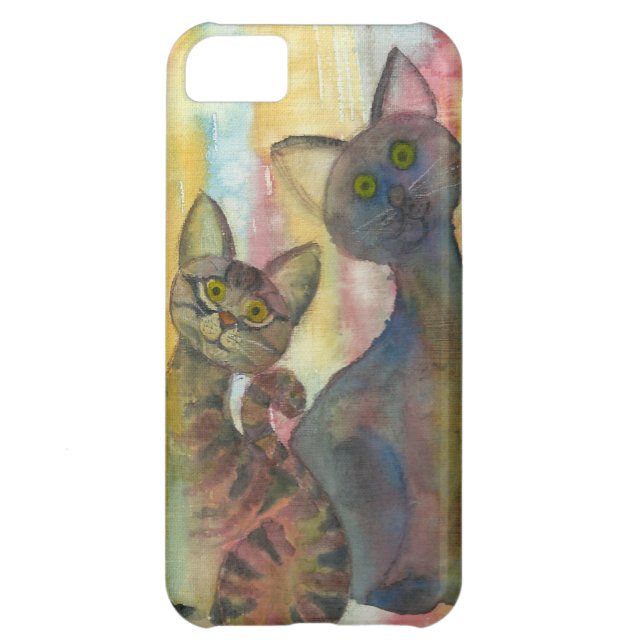 Capa Para iPhone, Case-Mate Aguarela dos monstro do gatinho (Traseira)