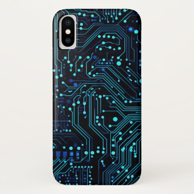 Capa Para iPhone, Case-Mate Alça de ilustração do design do Conselho de circui (Verso)