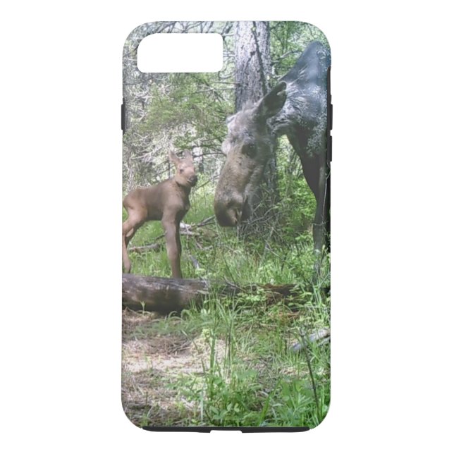 Capa Para iPhone, Case-Mate Alces do bebê e da mãe (Verso)